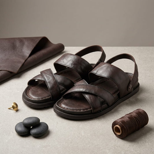 Cross Strap Open Sandal for Men
