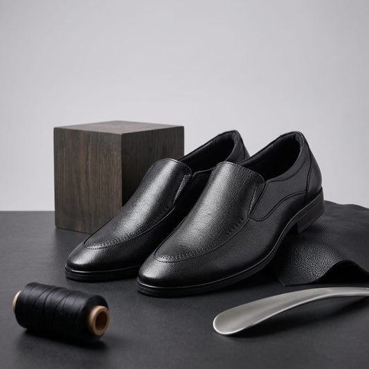 Zillionaire Black Pointed Toe Formal Shoe for Men