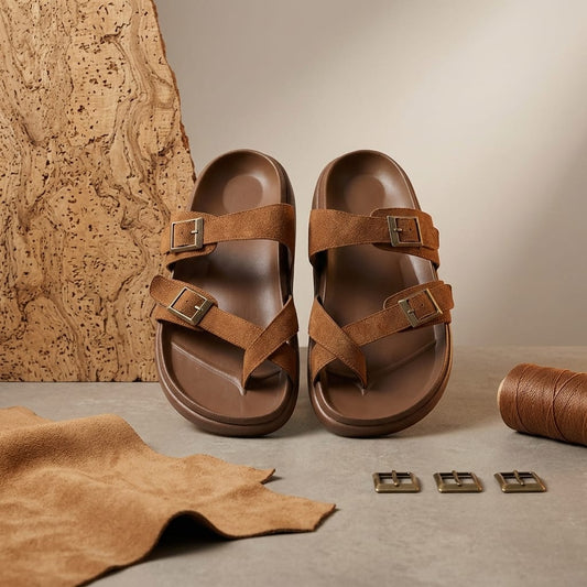 Cross Strap Arck Support Buckle Slider for Men