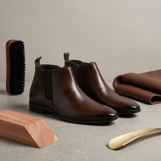 Round Toe Chelsea Boots for Men