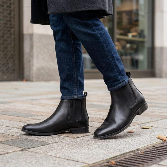 Chunky Sole Chelsea Boots for Men