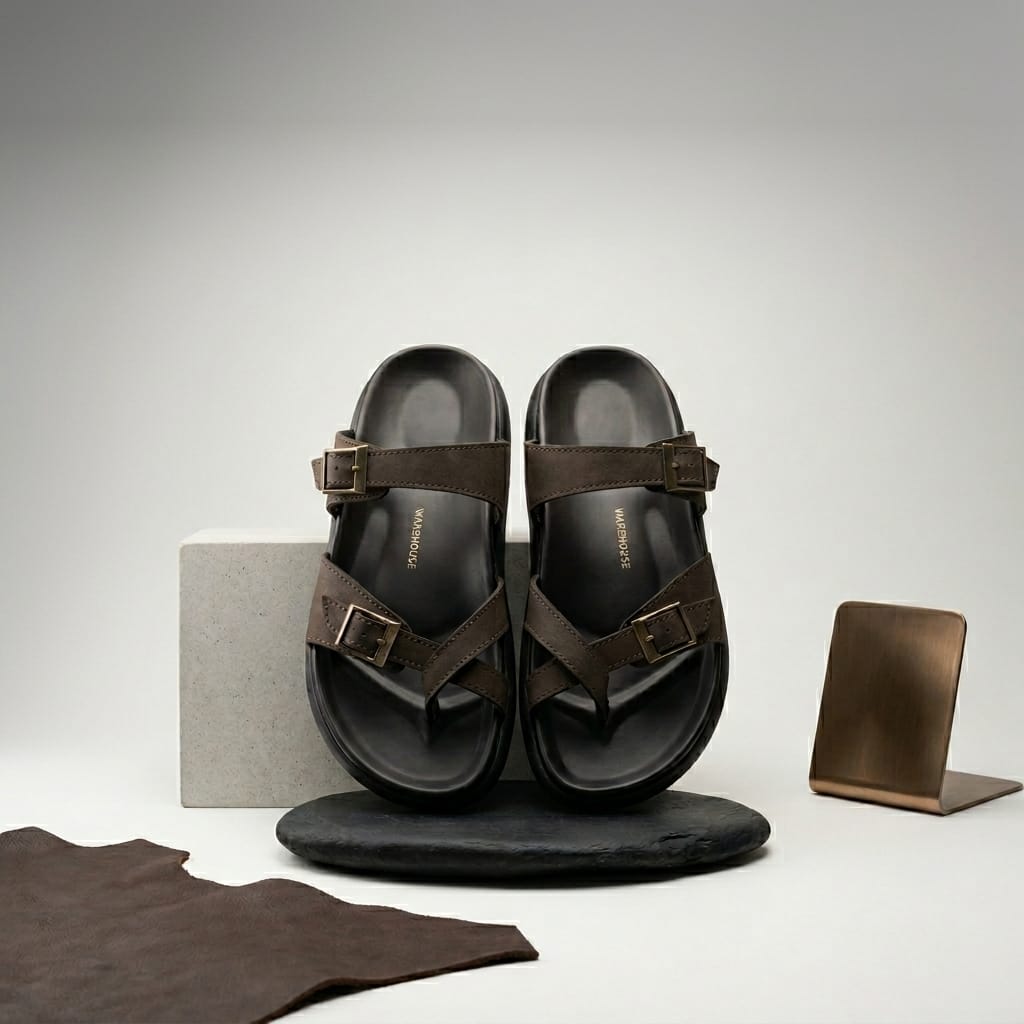 Arch Support Sandal for Men – Top View | Warehouse Footwear