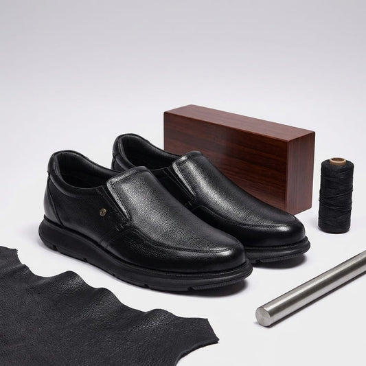 Black Argonomic Slip On Formal Shoe for Men