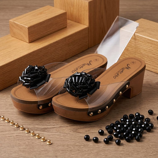 PVC Faux Slide Sandal  for Women