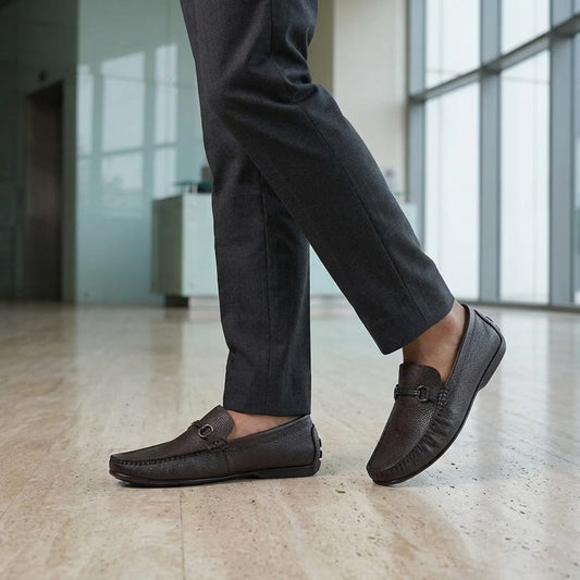 Zillionaire Brown Leather Loafer for Men