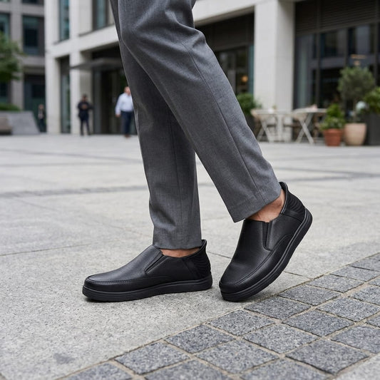 Handsfree Slip-on Formal Shoes for Men with Arch Support