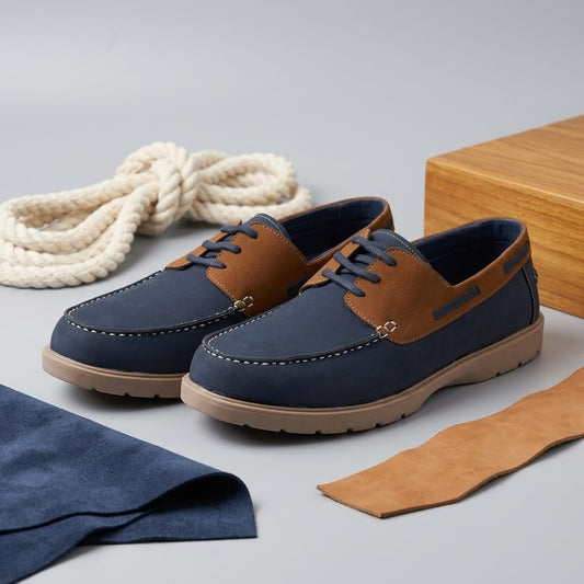 Canvas Lace Up Boat Shoe for Men