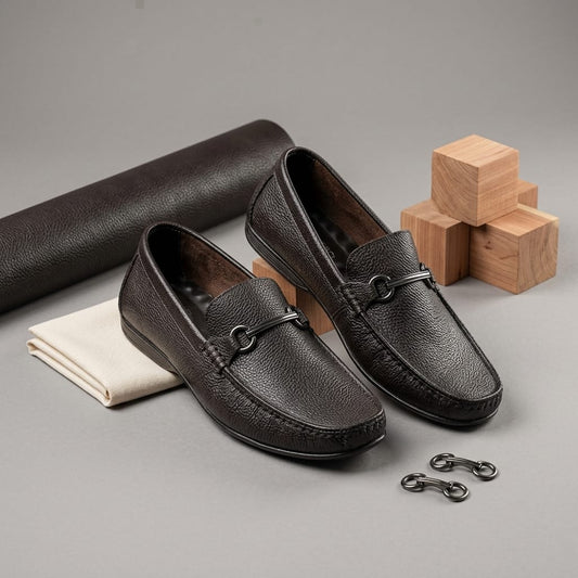 Zillionaire Brown Leather Loafer for Men