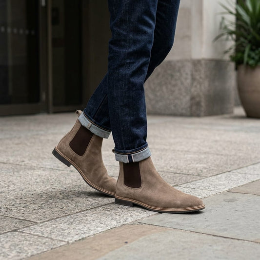 Suede Chelsea  Boot for Men