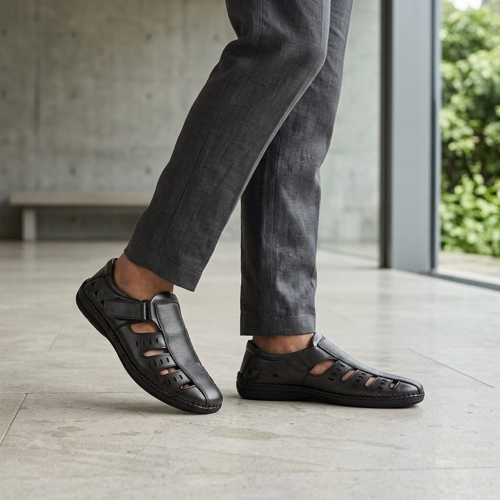 Casual Sandal for Men – Side View | Warehouse Footwear