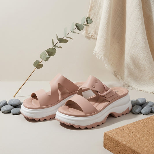 PU Comfort Open Toe Slide for Women