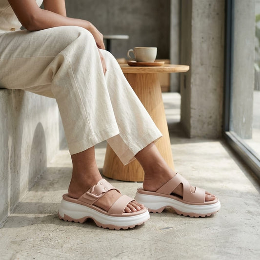 PU Comfort Open Toe Slide for Women