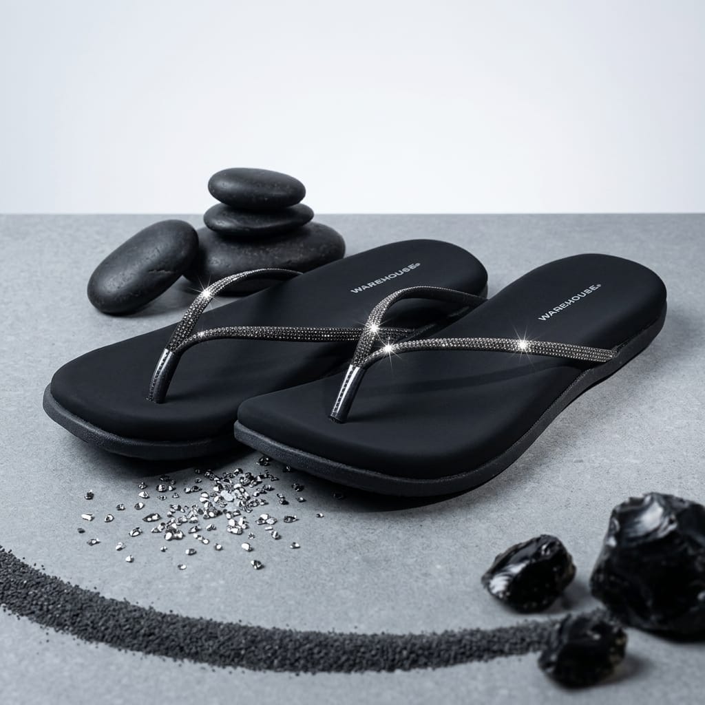 Shiney Strap Chappal for Women