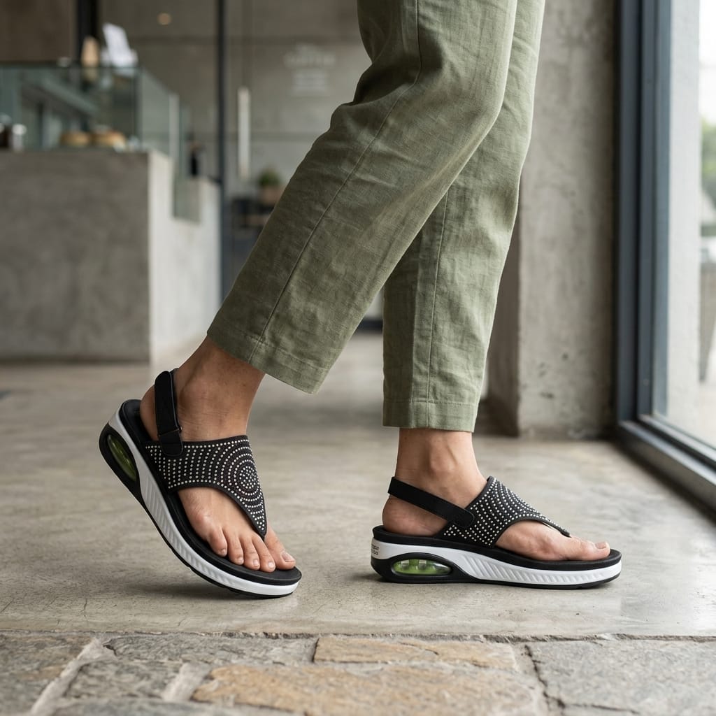 T-Strap Air Pocket Sandal for Women