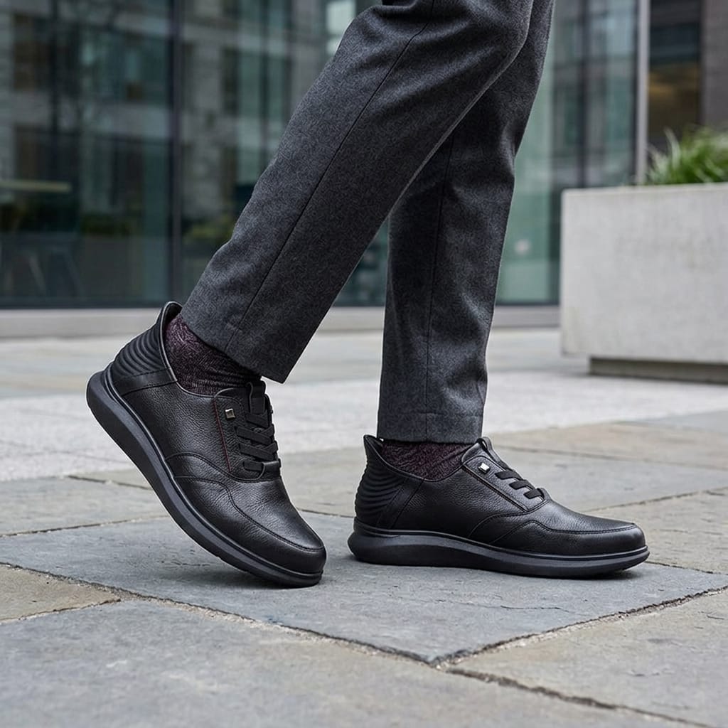 Handsfree Slip-on Formal Shoes for Men with Arch Support