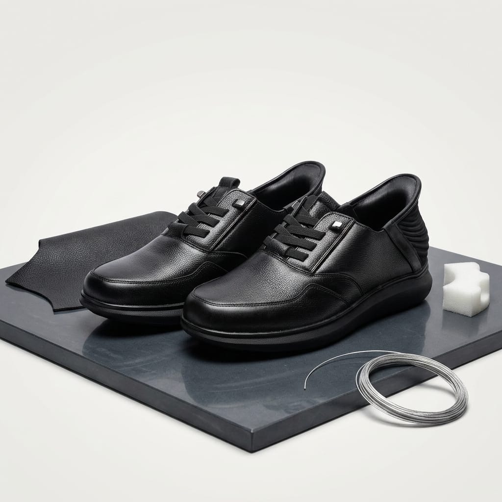 Handsfree Slip-on Formal Shoes for Men with Arch Support