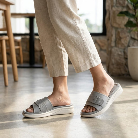 Open Sole Flat Slide for Women