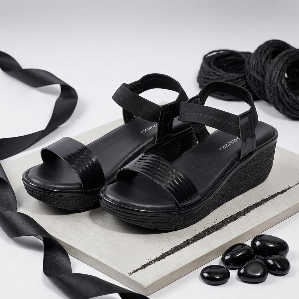 Adjustable Velcro Strap Sandal for Women