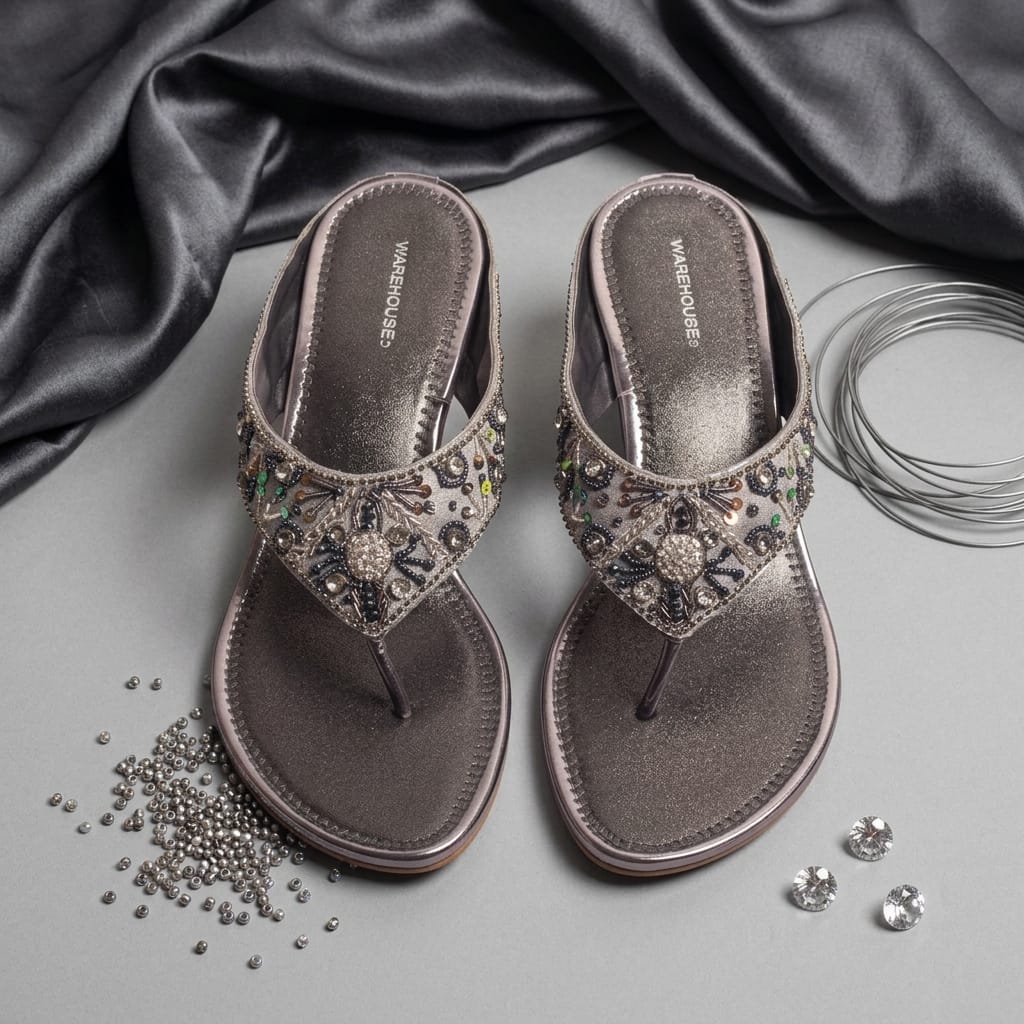 Chunky Sole Party Chappal for Women – Front View | Warehouse Footwear