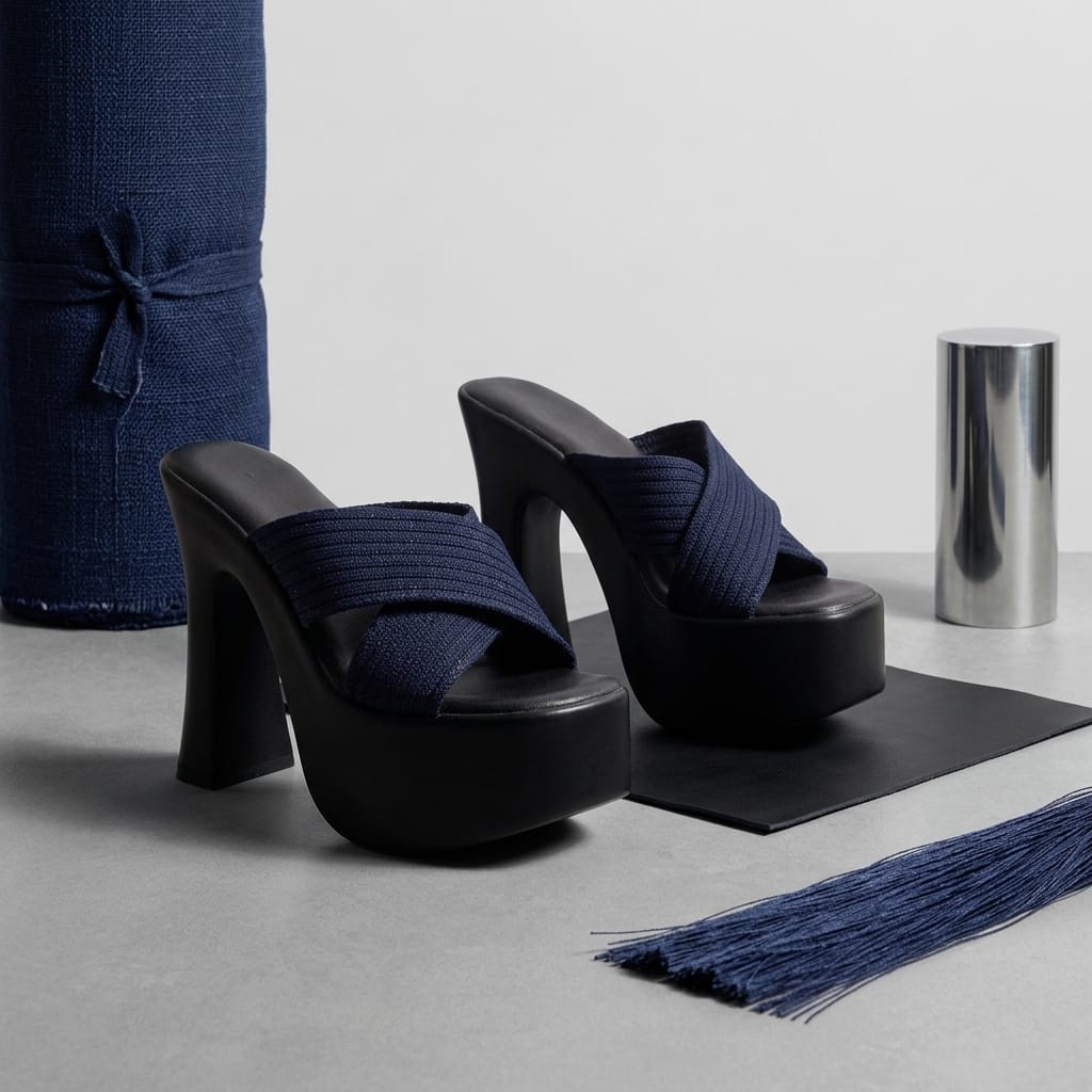Cross Strap Party Heels for Women – Front View | Warehouse Footwear