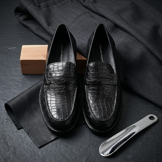 Giovano Moreti Croco Leather Loafer for Men
