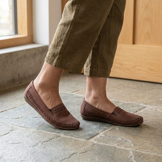 Velvet Suede Slip On Belly for Women