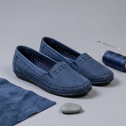 Velvet Suede Slip On Belly for Women