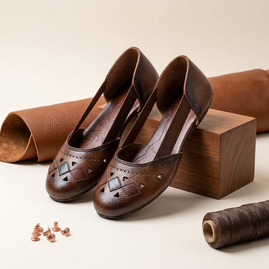 Leather Strap Belly for Women