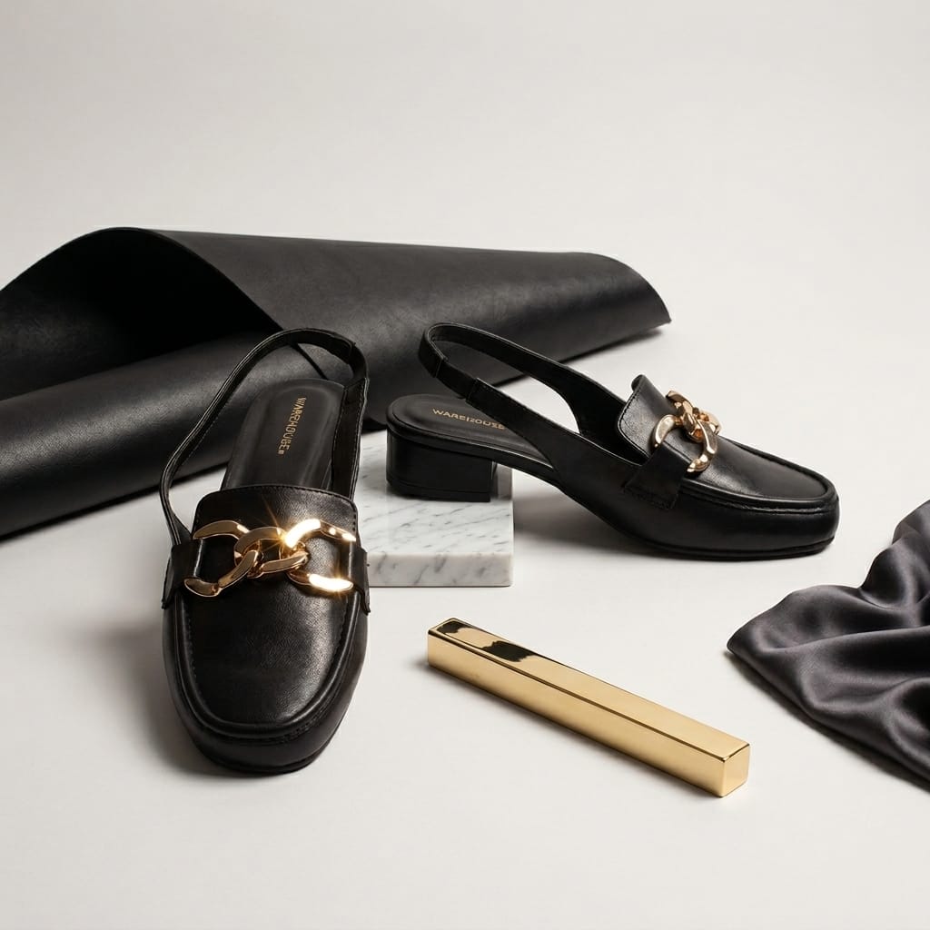 Back Strap Heel for Women – Front View | Warehouse Footwear