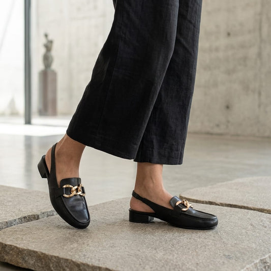 Back Strap Heel for Women – Side View | Warehouse Footwear