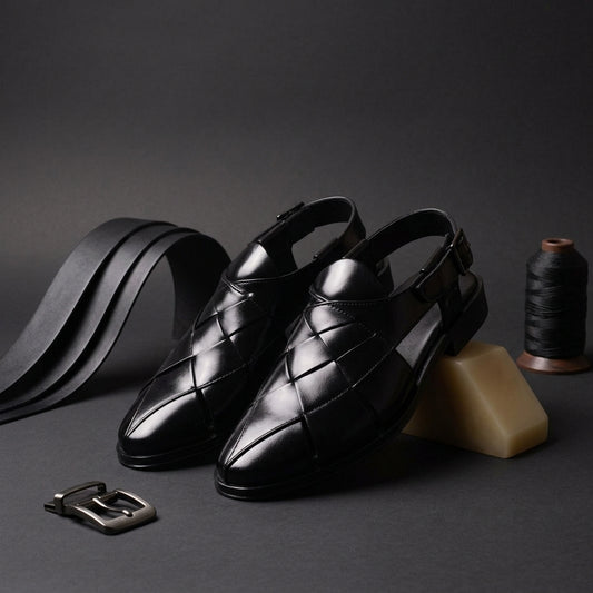 Afgani Pathani Sandals for Men – Side View | Warehouse Footwear