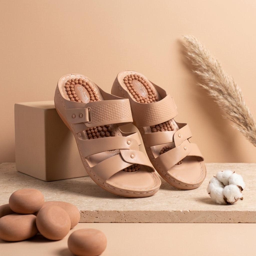 Acupressure Massage Slider for Women – Top View | Warehouse Footwear