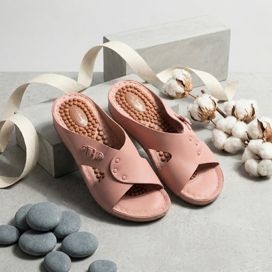 Acupressure Massage Slide for Women – Front View | Warehouse Footwear