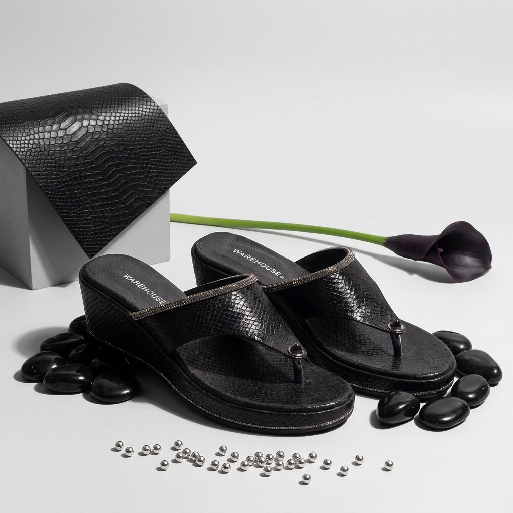 Partywear Chappal for Women – Front View | Warehouse Footwear