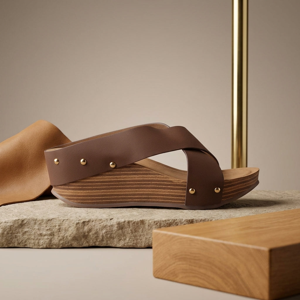 Platform Wedge for Women – Side View | Warehouse Footwear