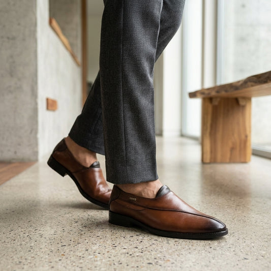 Mojari Cum Loafers for Men – Side View | Warehouse Footwear
