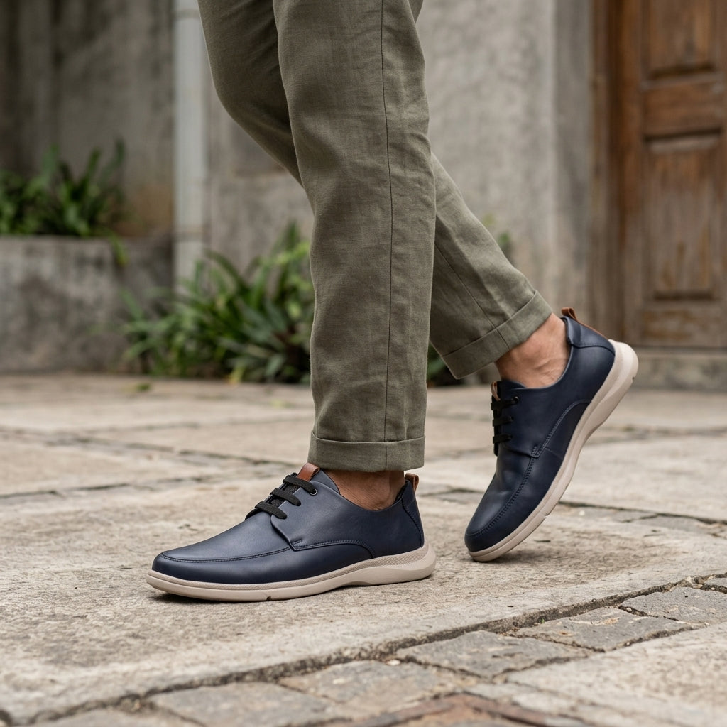 Lace Up Sneaker for Men – Detail View | Warehouse Footwear
