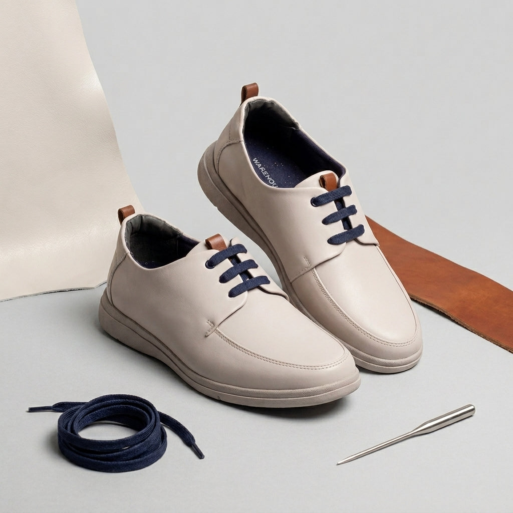 Lace Up Sneaker for Men – Side View | Warehouse Footwear