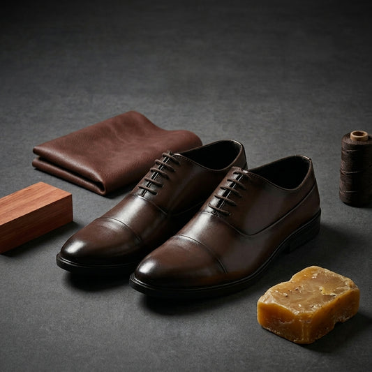 Polished Leather Shoe for Men