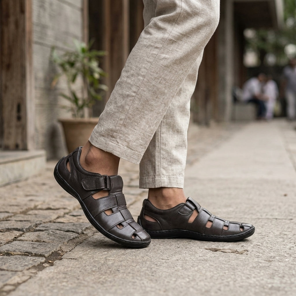 Zillionaire Hybrid Sandal for Men – Front View | Warehouse Footwear