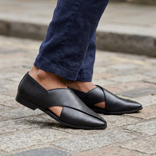 Mojari Cum Loafer for Men – Side View | Warehouse Footwear