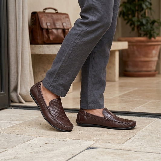 Zillionaire Brown Partywear Loafer for Men