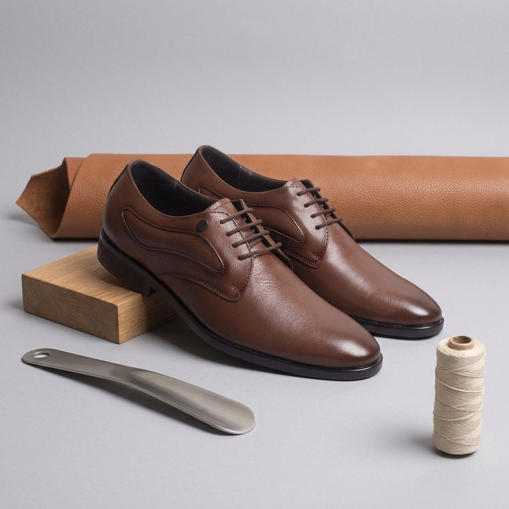 Zillionaire Lace Up Leather Formal Shoe for Men – Top View | Warehouse Footwear