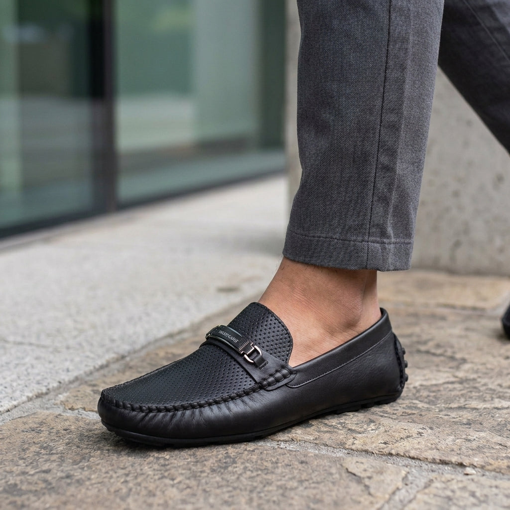 Synthetic Loafer for Men – Side View | Warehouse Footwear