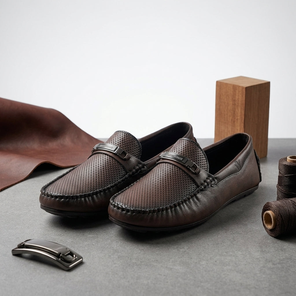 Synthetic Loafer for Men – Top View | Warehouse Footwear