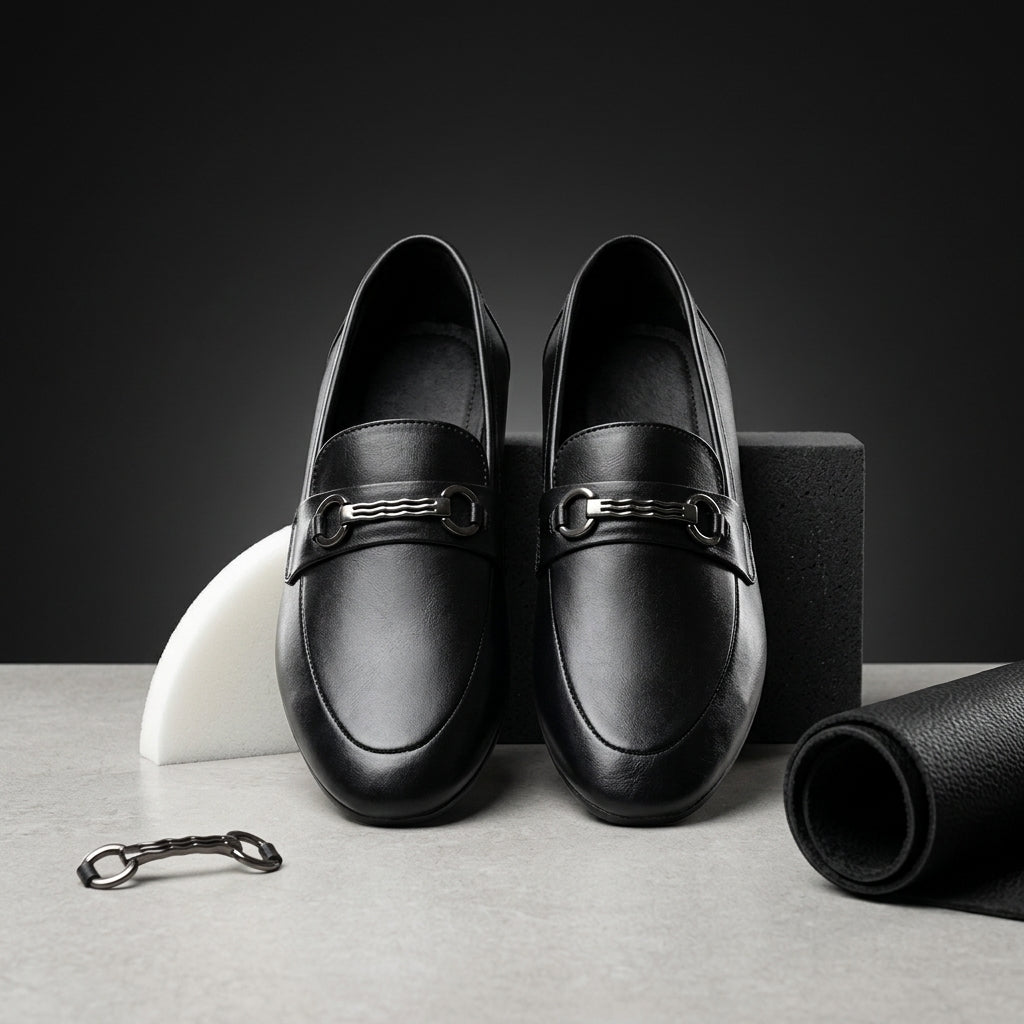 Zillionaire Black Effortless Styling Loafer for Men