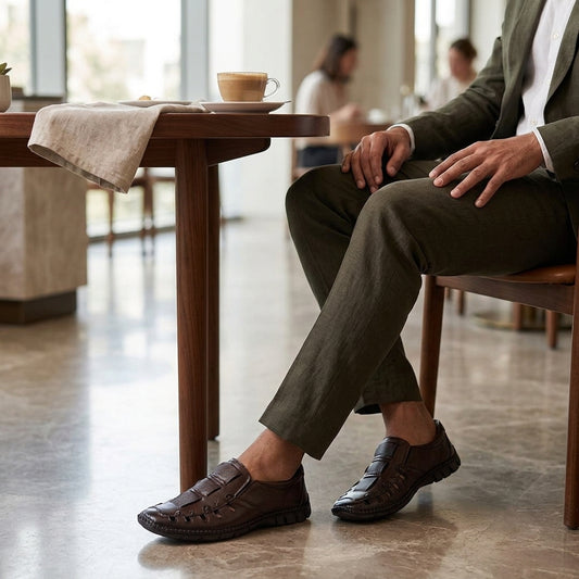 Zillionaire Pure Leather Loafer cum Sandal for Men