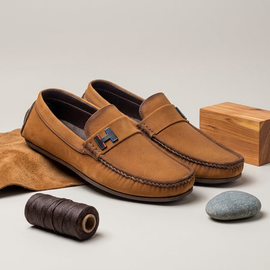 H-Shape Buckle Casual Loafer for Men