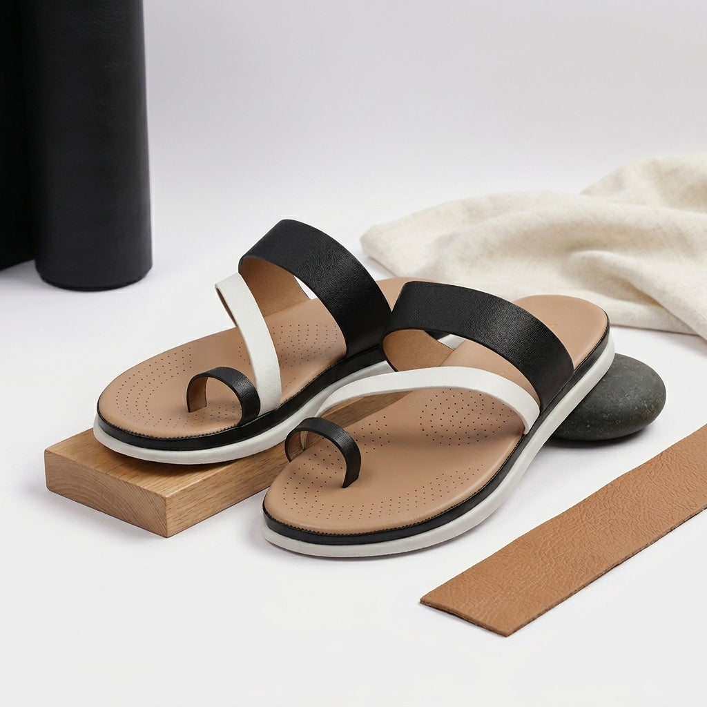 Dual Strap Toe Ring Sandals for Women