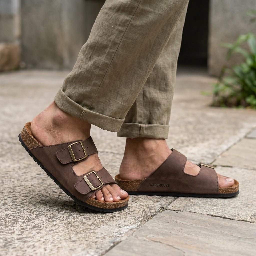 Casual Slider for Men – Side View | Warehouse Footwear